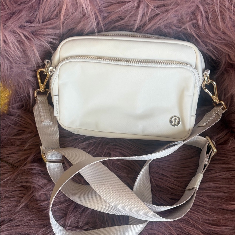 Lululemon Athletica Cream Crossbody Bag